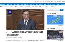 President’s speech at Japanese National Diet makes headlines