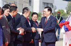 NA Chairman arrives in Vientiane, beginning working trip in Laos