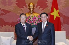 NA Chairman welcomes Vice President of Lao legislature
