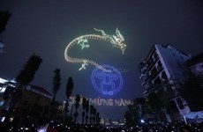 2024 drones light up Hanoi’s night sky on New Year’s Eve