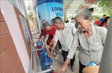 Water filtration system given to people affected by saltwater intrusion