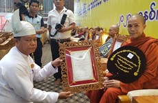 Head of Vietnamese pagoda in Myanmar honoured with noble title