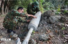 Mine clearance of unexploded ordnance continues in Vietnam