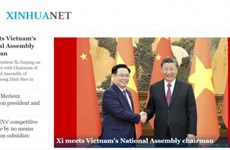 Chinese media spotlights Vietnamese top legislator’s China visit