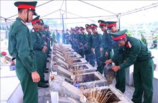 Remains of soldiers defending northern border reburied