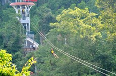 Zip line attracts tourists to Phong Nha-Ke Bang 