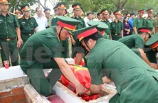 War martyrs’ remains reburied in Binh Thuan 