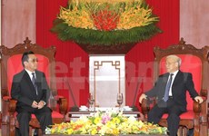 Party chief welcomes Lao Prime Minister 
