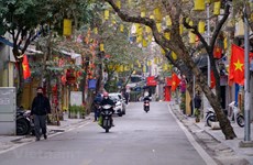 Hanoi streets on first morning of Lunar New Year
