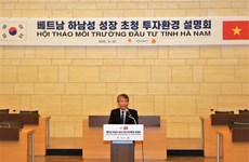 Ha Nam calls for RoK investment