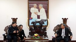 Vatican special envoy Archbishop Marek Zalewski meets An Giang leaders