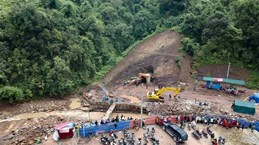 Efforts underway to rescue worker trapped inside Dien Bien hydropower tunnel