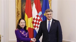 Vietnamese Vice President holds talks with Croatian PM  