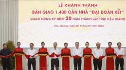 President witnesses hand-over of 1,400 houses in Hau Giang