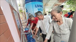 Water filtration system given to people affected by saltwater intrusion