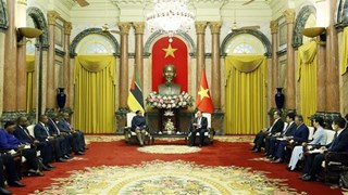 President hosts Mozambican Assembly President in Hanoi
