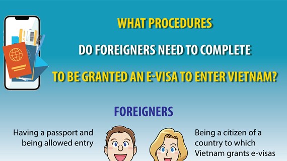 E-visa procedures for foreigners to enter Vietnam