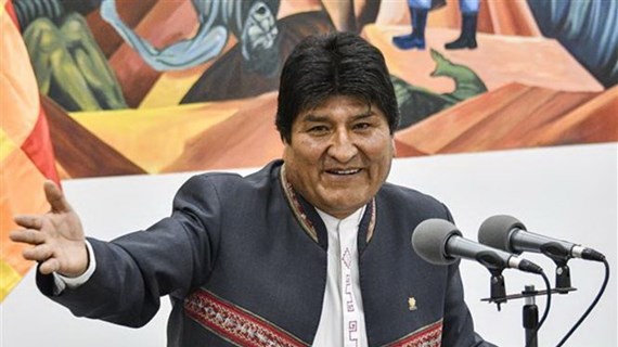 Congratulations to Bolivian President 