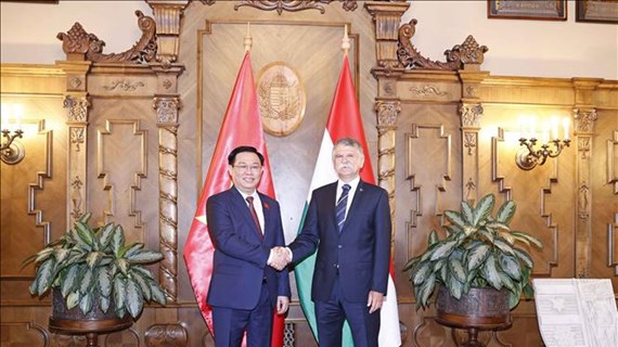 Vietnamese, Hungarian top legislators hold talks