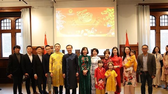 Overseas Vietnamese in Denmark, Germany celebrate Tet