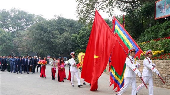 Incense offered to commemorate Hung Kings on Tet occasion