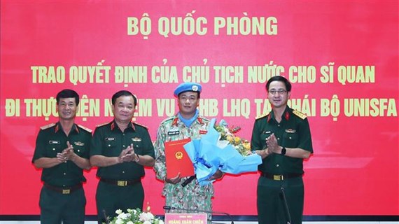 Vietnamese officer to take on UN peacekeeping mission in Abyei