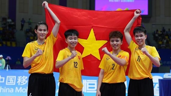 ASIAD 19: Women's sepak takraw team bring second gold medal to Vietnam