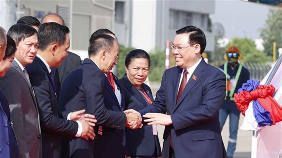 NA Chairman arrives in Vientiane, beginning working trip in Laos