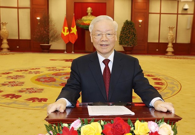 Party General Secretary extends greetings for Year of the Cat hinh anh 1