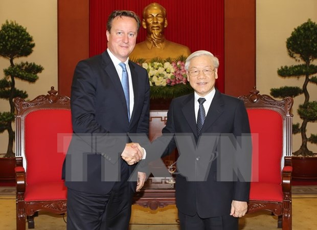 Party chief welcomes UK Prime Minister hinh anh 1