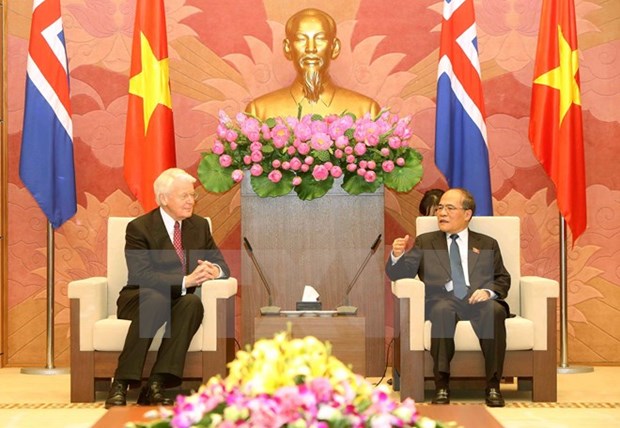 National Assembly Chairman welcomes Icelandic President hinh anh 1