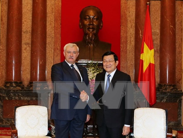 State President receives Governor of Saint Petersburg hinh anh 1
