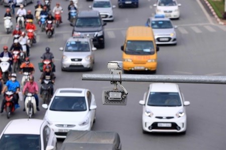 Hanoi detects traffic violations via cameras hinh anh 1