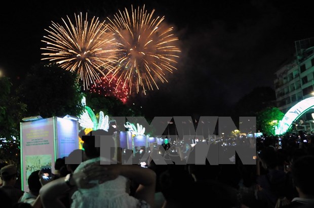 Nationwide celebratory atmosphere heralds New Year 2016 hinh anh 1