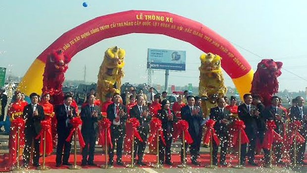 Hanoi-Bac Giang Expressway opened to traffic hinh anh 1
