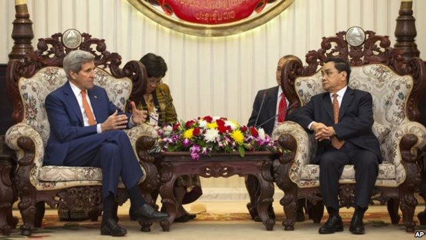 US Secretary of State visits Laos to increase cooperation hinh anh 1
