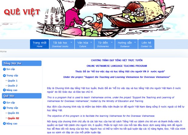 Vietnamese learning website for OVs to be upgraded hinh anh 1