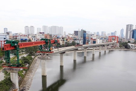 Cat Linh-Ha Dong railway nears completion hinh anh 1
