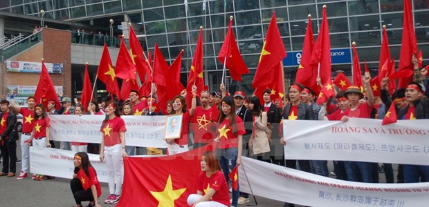 Vietnamese in RoK protest China’s illegal acts in East Sea hinh anh 1