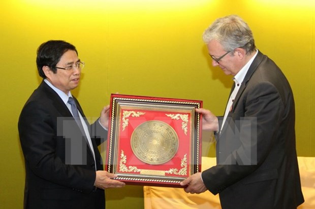 Vietnamese Party delegation works with French partners hinh anh 1