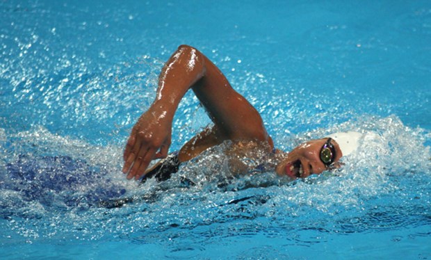 Vien wins bronze medal at US swim competition hinh anh 1