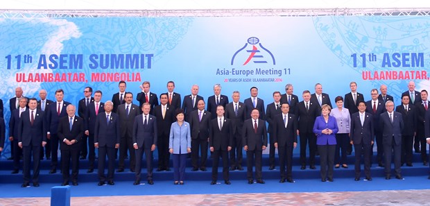 ASEM leaders vow to support int’l efforts in major issues hinh anh 1