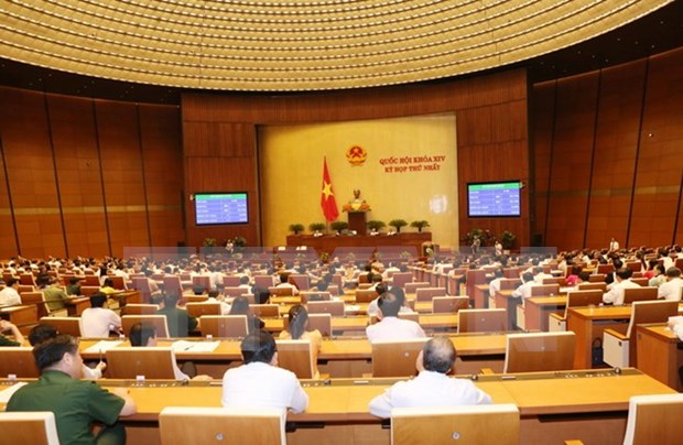 Third working day of 14th National Assembly first session hinh anh 1