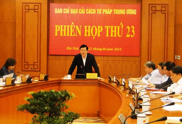Steering committee looks back to 2015 judicial reform hinh anh 1