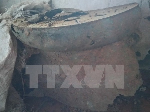Two-millennium bronze drum discovered in Thanh Hoa hinh anh 1
