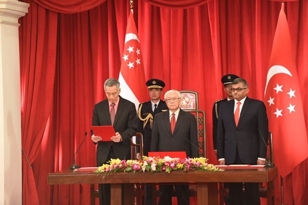 Singapore: PM Lee Hsien Loong’s new cabinet sworn in hinh anh 1