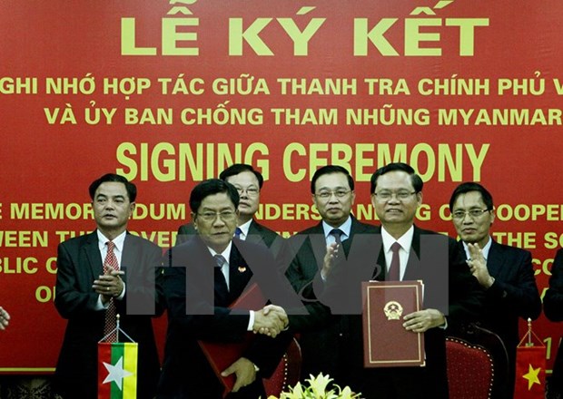 Vietnam, Myanmar sign MoU on anti-corruption hinh anh 1
