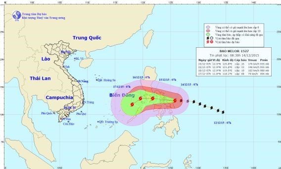 Tropical storm Melor enters East Sea hinh anh 1
