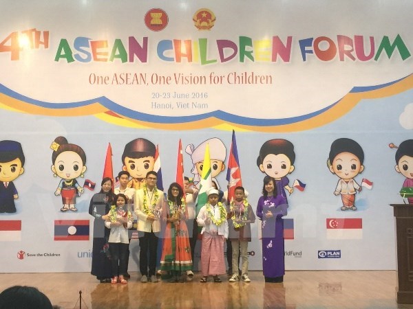 Fourth ASEAN Children Forum opens in Hanoi hinh anh 1