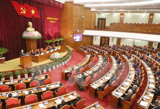 12th Party Central Committee convenes third meeting hinh anh 1